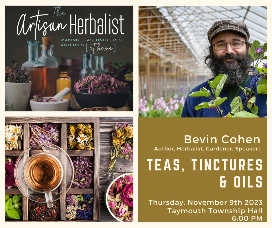 Photo of Bevin Cohen, Author, and dried herbs